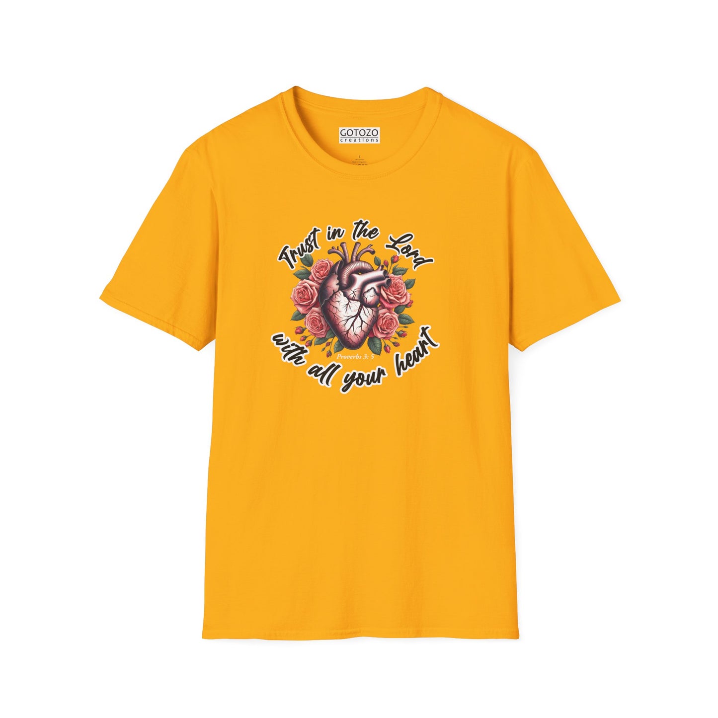 TRUST IN THE LORD WITH ALL YOUR HEART Tee-Shirt NEW!
