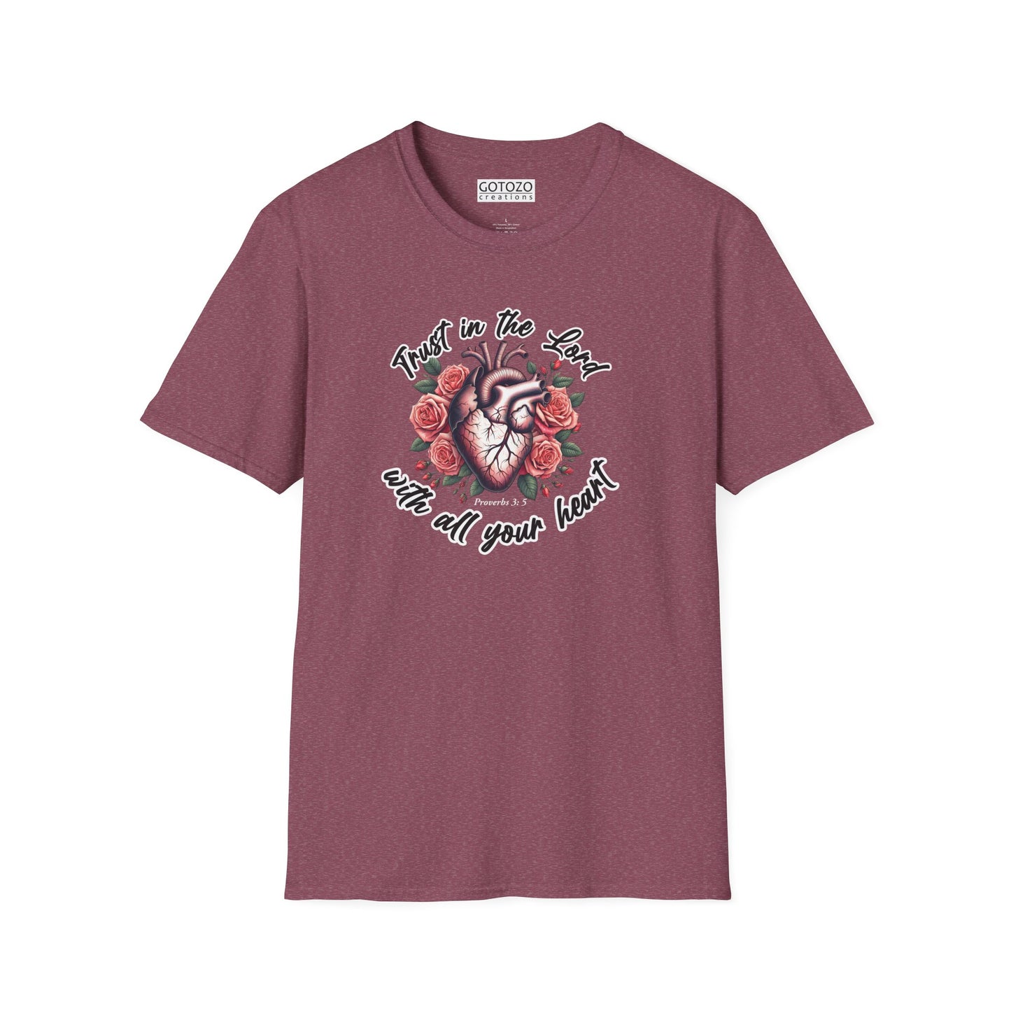 TRUST IN THE LORD WITH ALL YOUR HEART Tee-Shirt NEW!