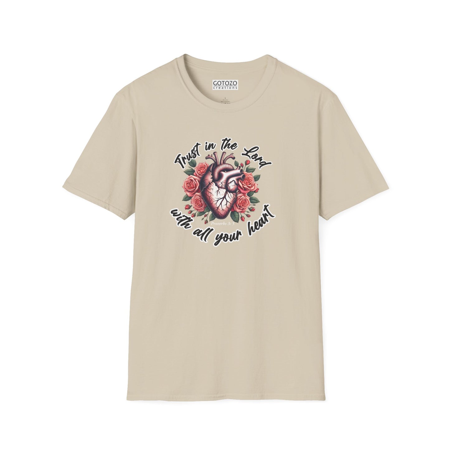 TRUST IN THE LORD WITH ALL YOUR HEART Tee-Shirt NEW!