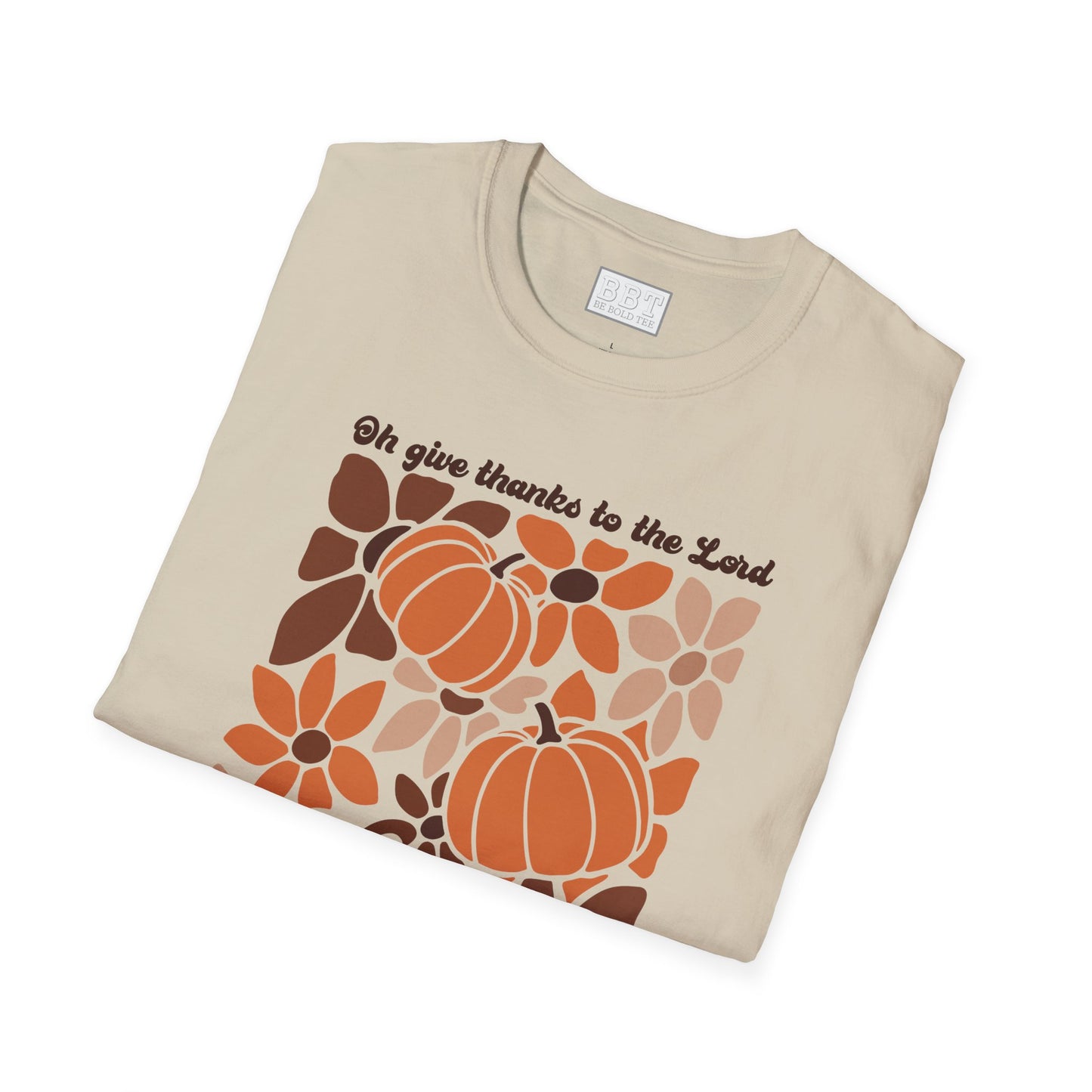 GIVE THANKS TO THE LORD FALL T-SHIRT NEW!