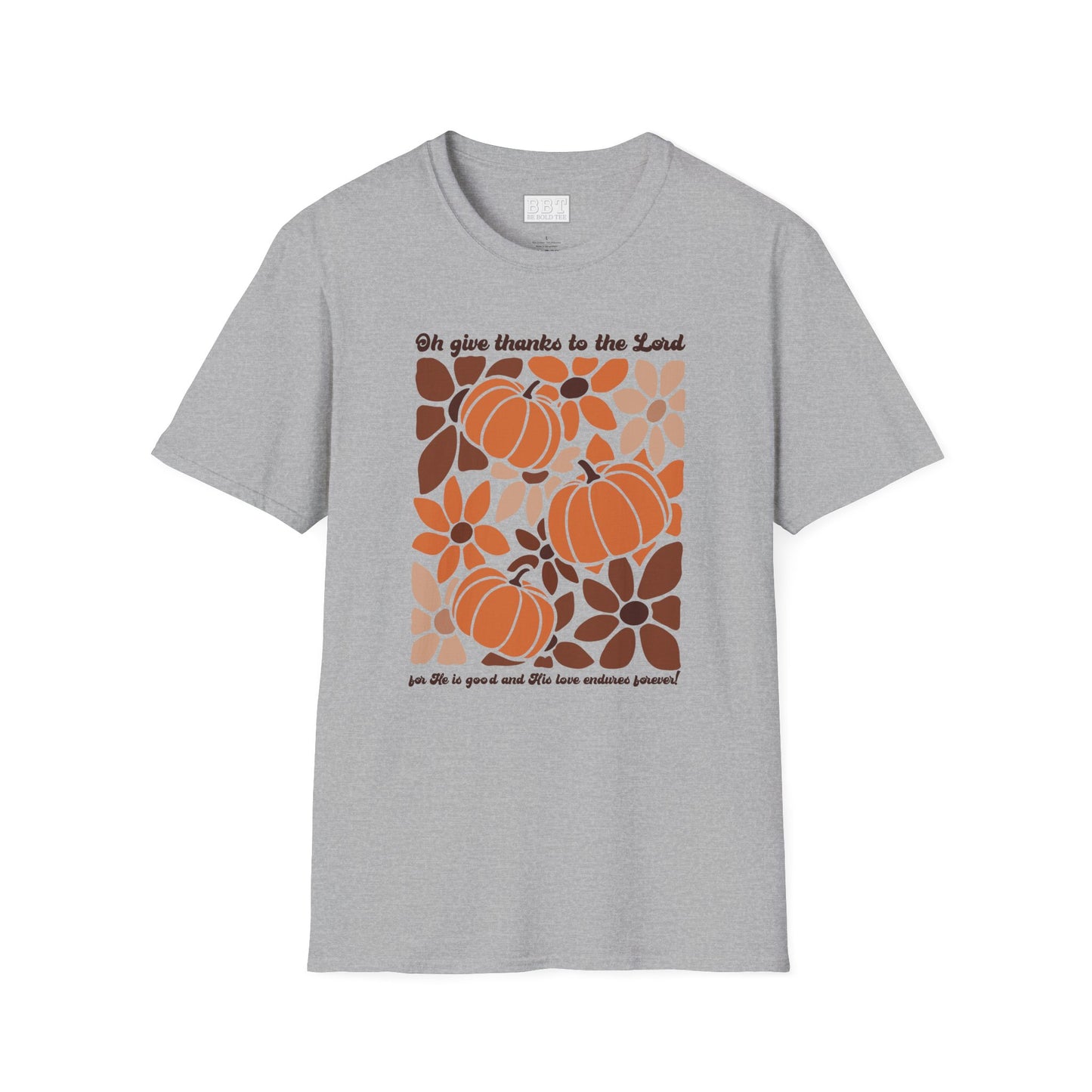GIVE THANKS TO THE LORD FALL T-SHIRT NEW!