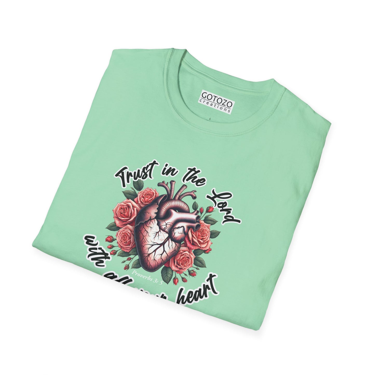 TRUST IN THE LORD WITH ALL YOUR HEART Tee-Shirt NEW!