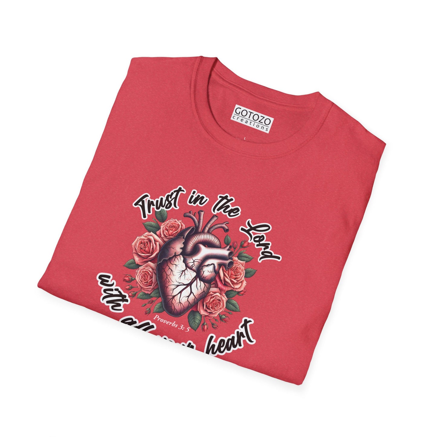 TRUST IN THE LORD WITH ALL YOUR HEART Tee-Shirt NEW!