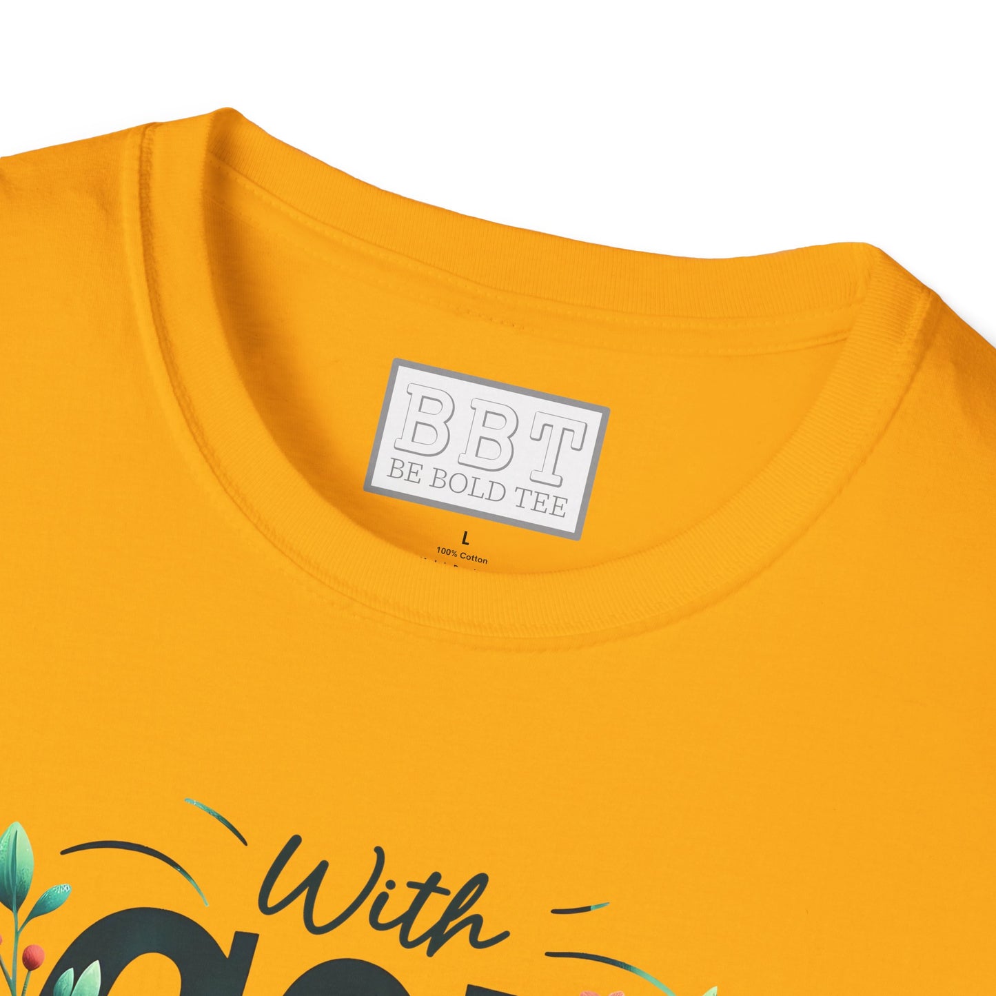 WITH GOD ALL THINGS ARE POSSIBLE Tee-Shirt for NEW!