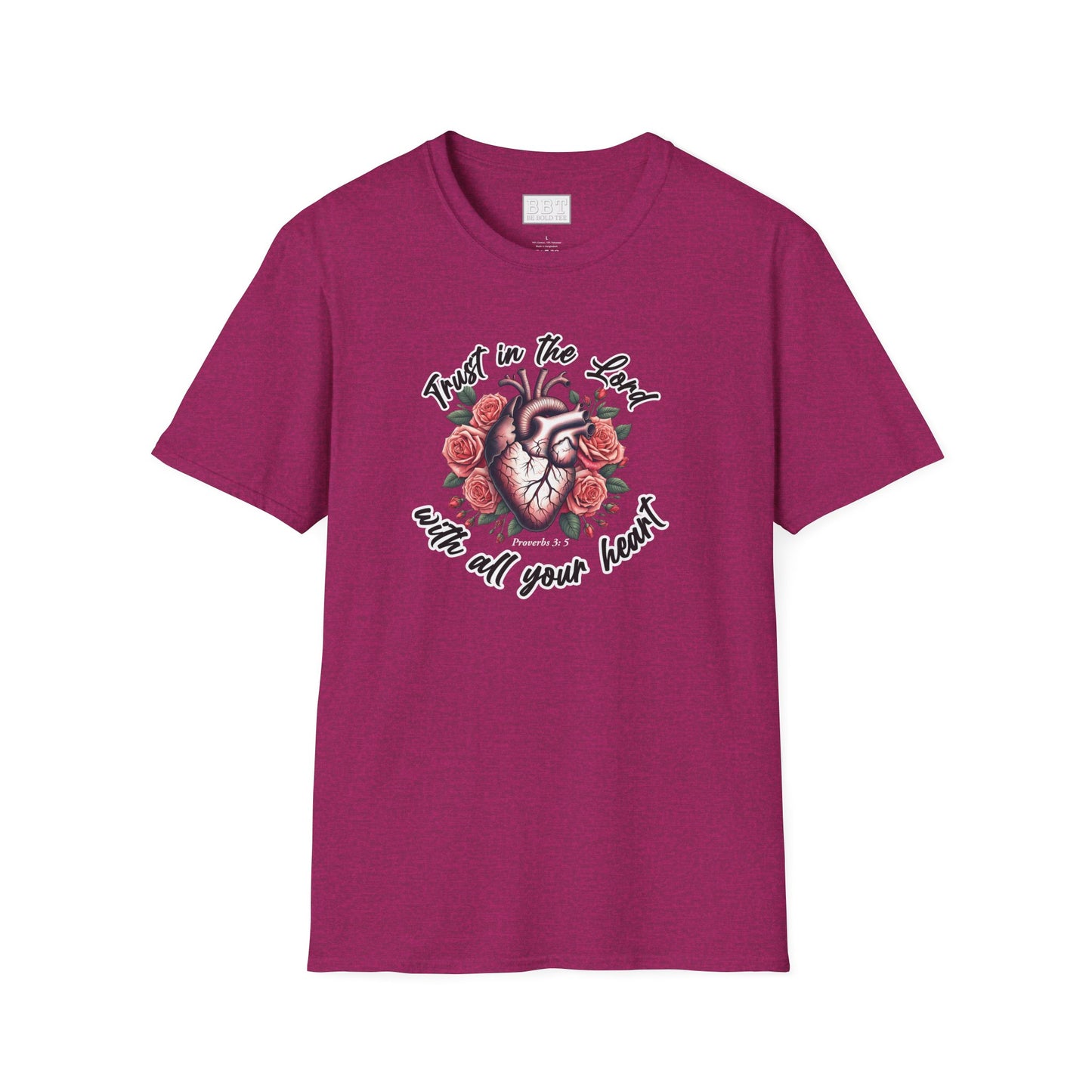 TRUST IN THE LORD WITH ALL YOUR HEART Tee-Shirt NEW!