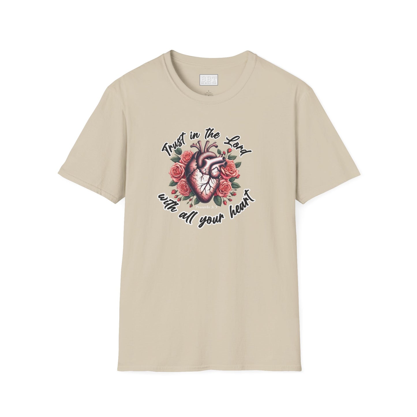 TRUST IN THE LORD WITH ALL YOUR HEART Tee-Shirt NEW!