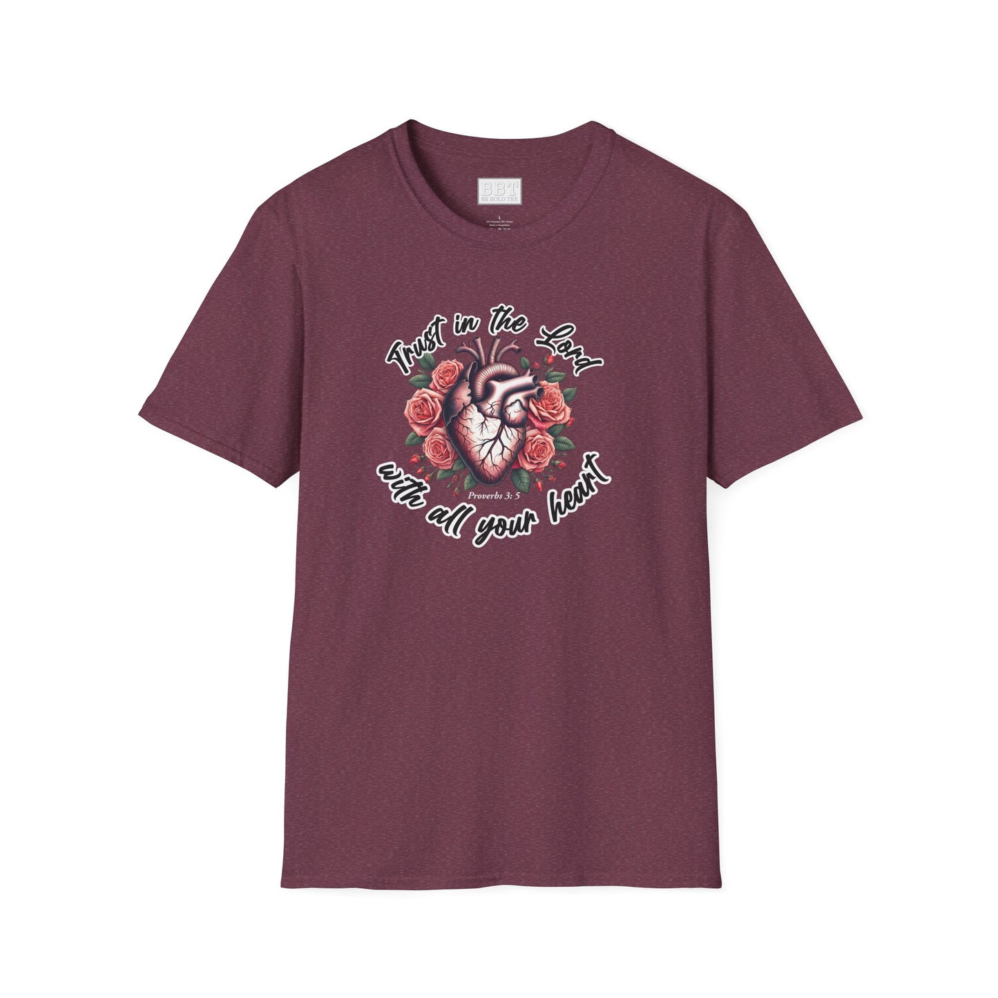 TRUST IN THE LORD WITH ALL YOUR HEART Tee-Shirt NEW!