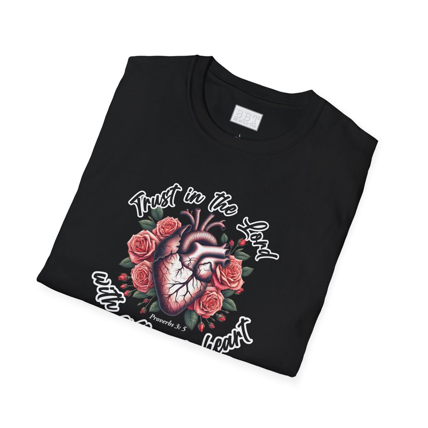 TRUST IN THE LORD WITH ALL YOUR HEART Tee-Shirt NEW!