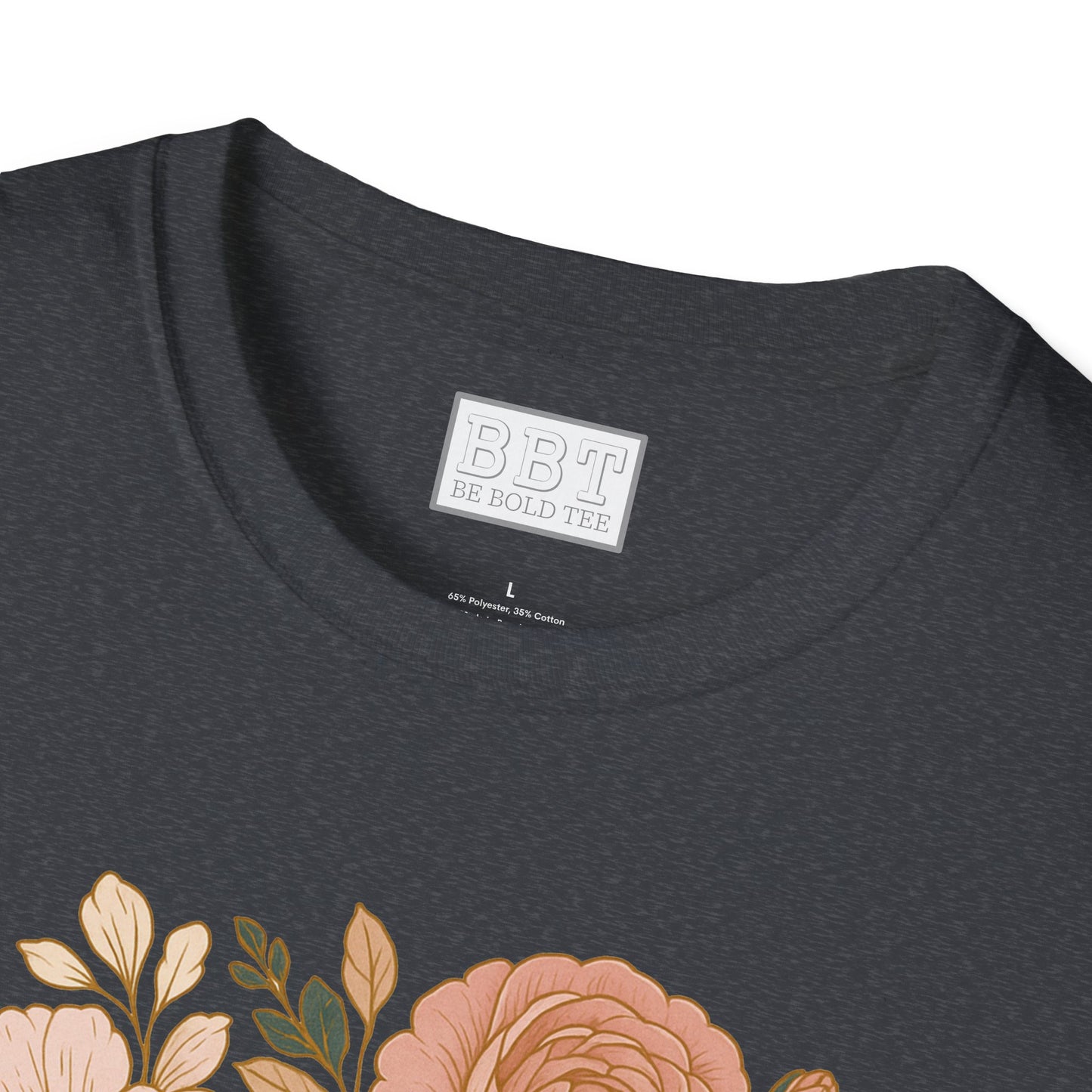 GOD IS GOOD ALL THE TIME ROSE GOLD FLORAL T-SHIRT NEW!