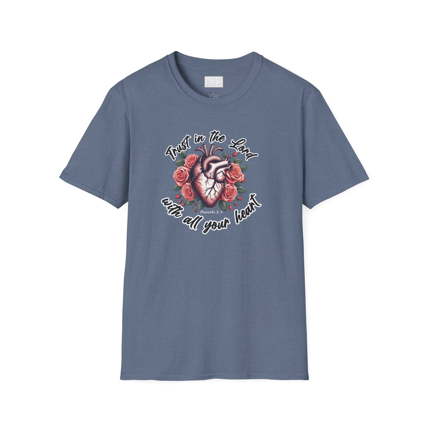 TRUST IN THE LORD WITH ALL YOUR HEART Tee-Shirt NEW!