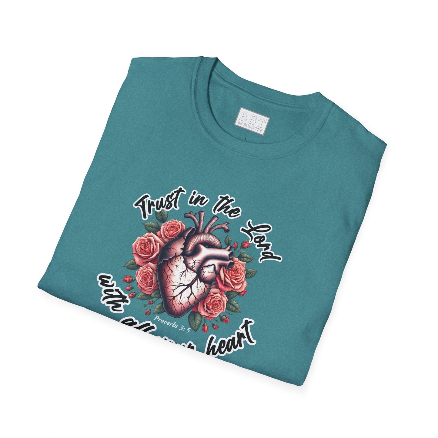 TRUST IN THE LORD WITH ALL YOUR HEART Tee-Shirt NEW!