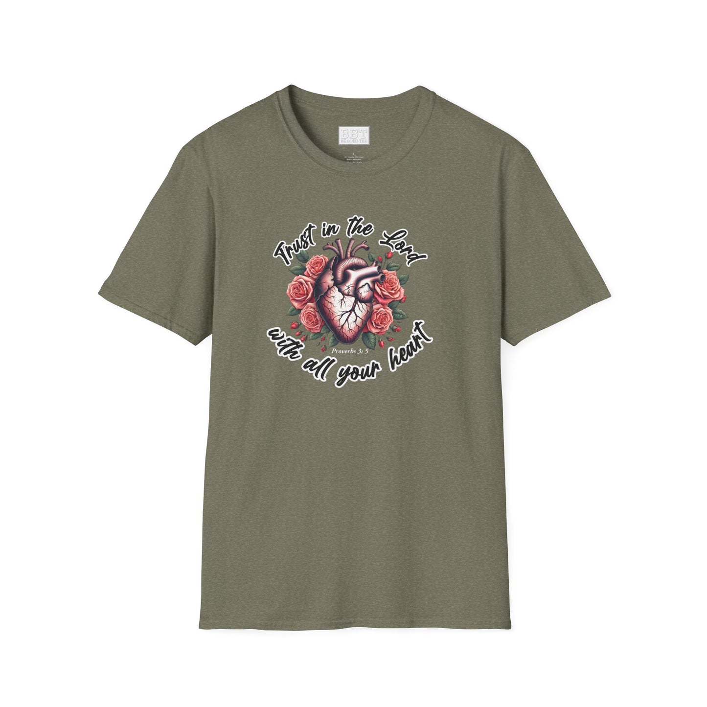 TRUST IN THE LORD WITH ALL YOUR HEART Tee-Shirt NEW!