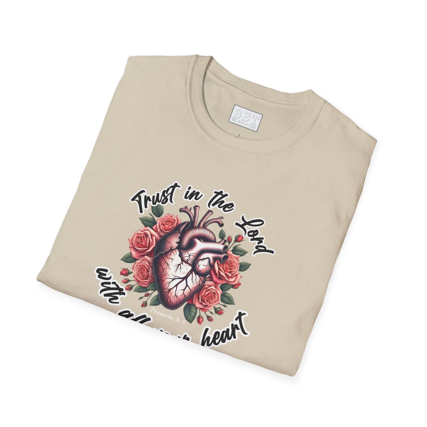 TRUST IN THE LORD WITH ALL YOUR HEART Tee-Shirt NEW!