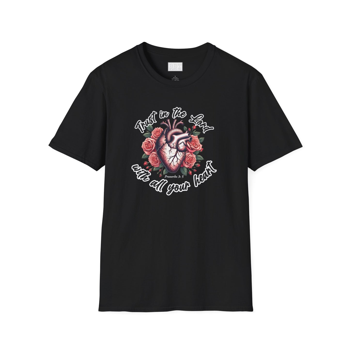 TRUST IN THE LORD WITH ALL YOUR HEART Tee-Shirt NEW!
