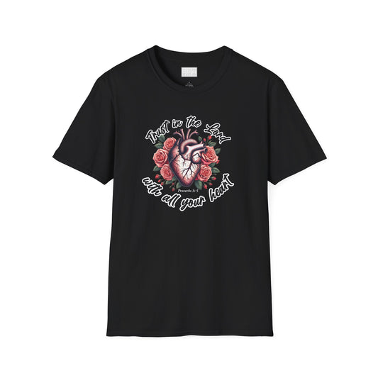 TRUST IN THE LORD WITH ALL YOUR HEART Tee-Shirt NEW!