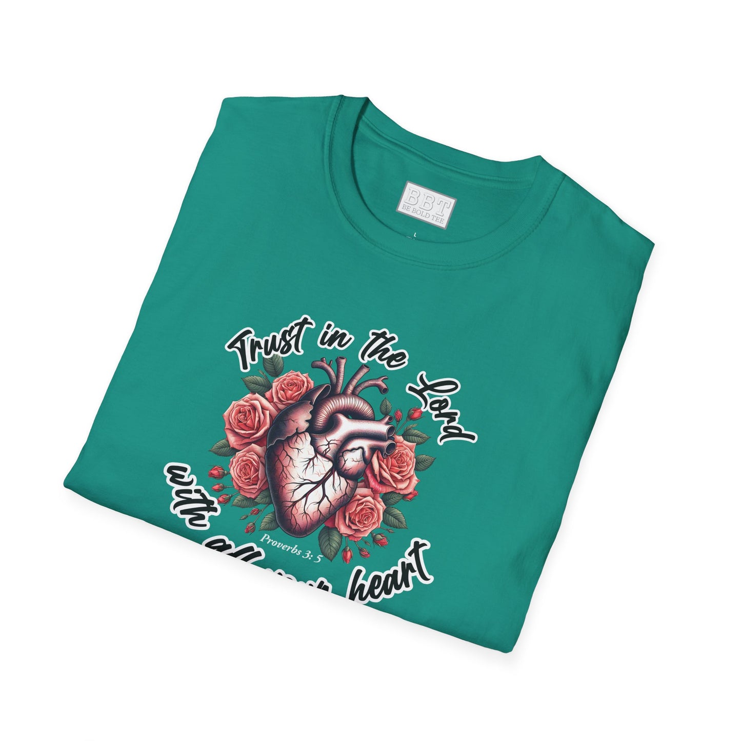 TRUST IN THE LORD WITH ALL YOUR HEART Tee-Shirt NEW!