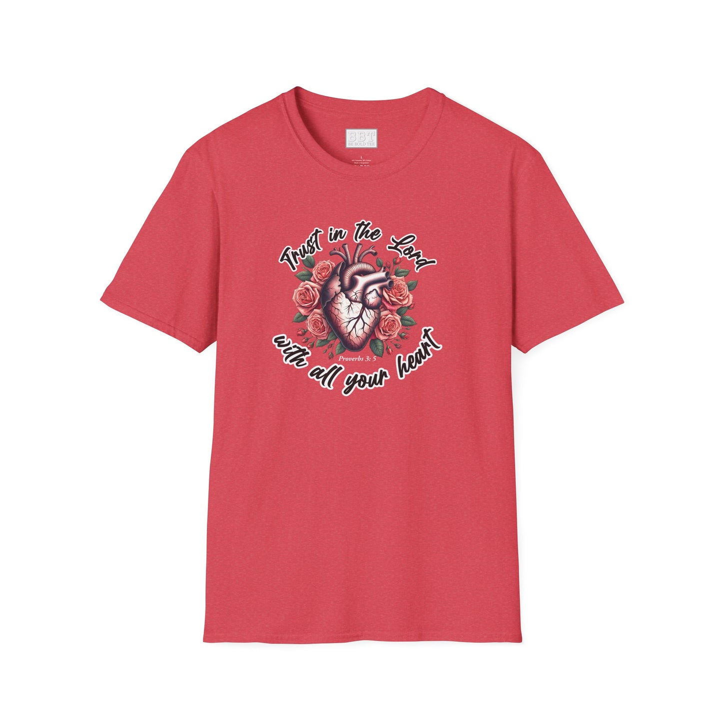 TRUST IN THE LORD WITH ALL YOUR HEART Tee-Shirt NEW!