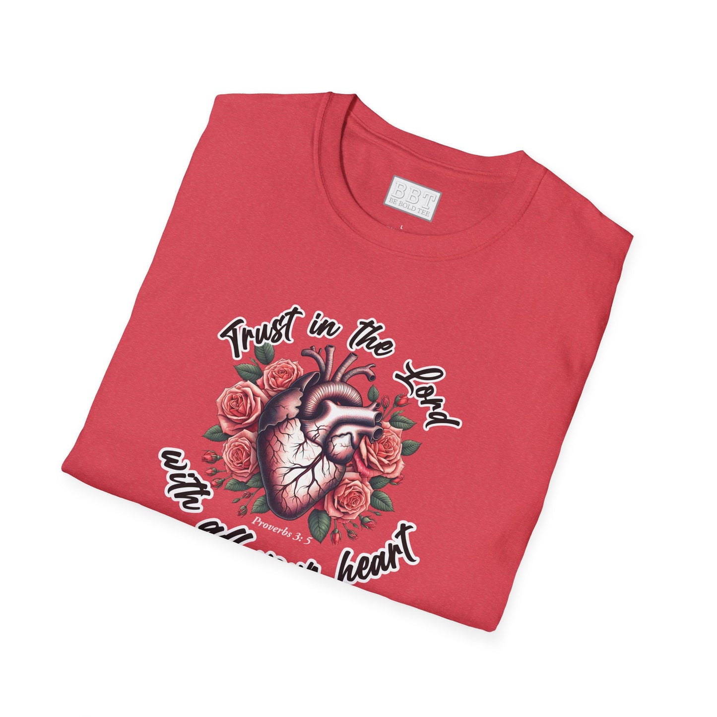 TRUST IN THE LORD WITH ALL YOUR HEART Tee-Shirt NEW!
