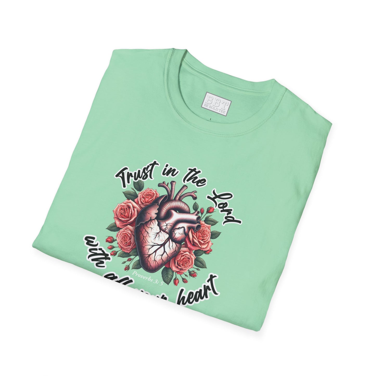 TRUST IN THE LORD WITH ALL YOUR HEART Tee-Shirt NEW!