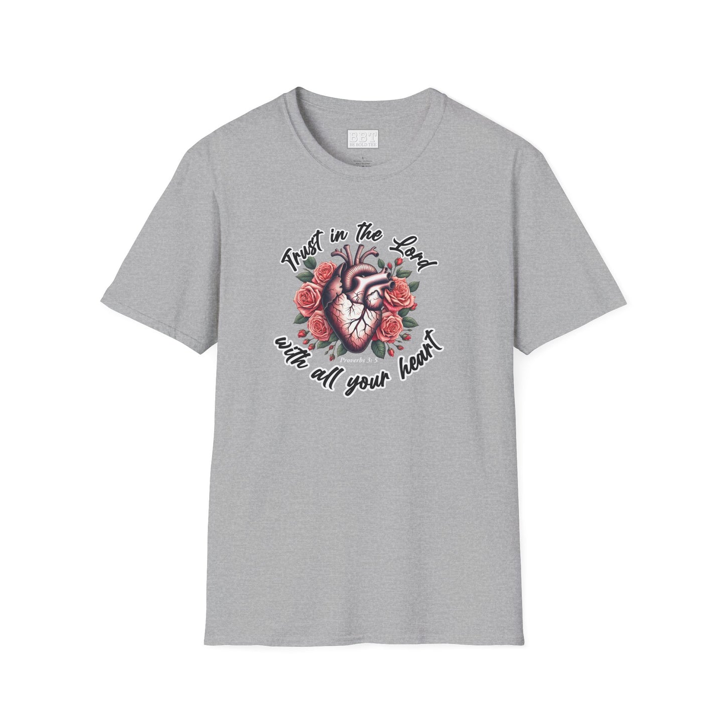 TRUST IN THE LORD WITH ALL YOUR HEART Tee-Shirt NEW!