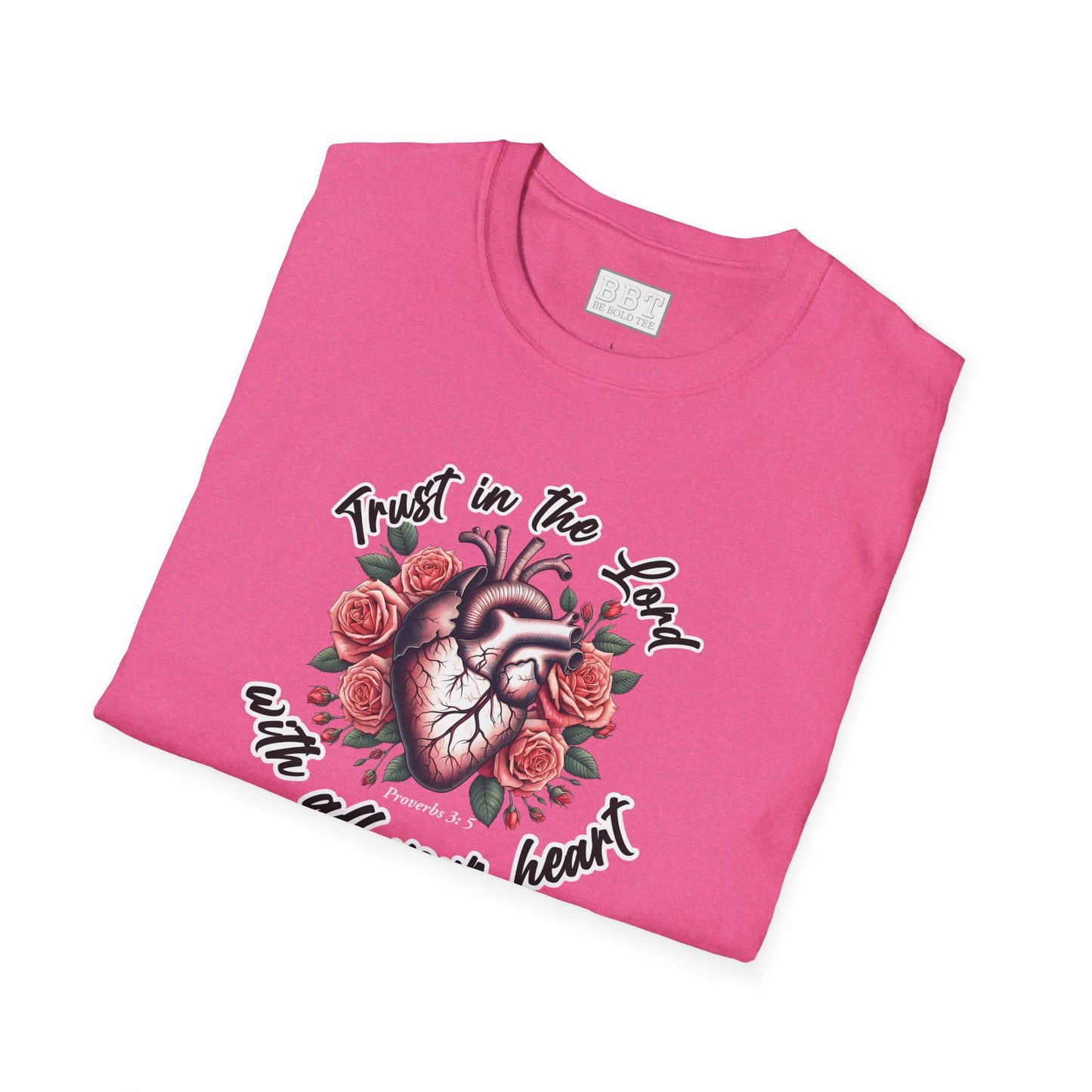 TRUST IN THE LORD WITH ALL YOUR HEART Tee-Shirt NEW!