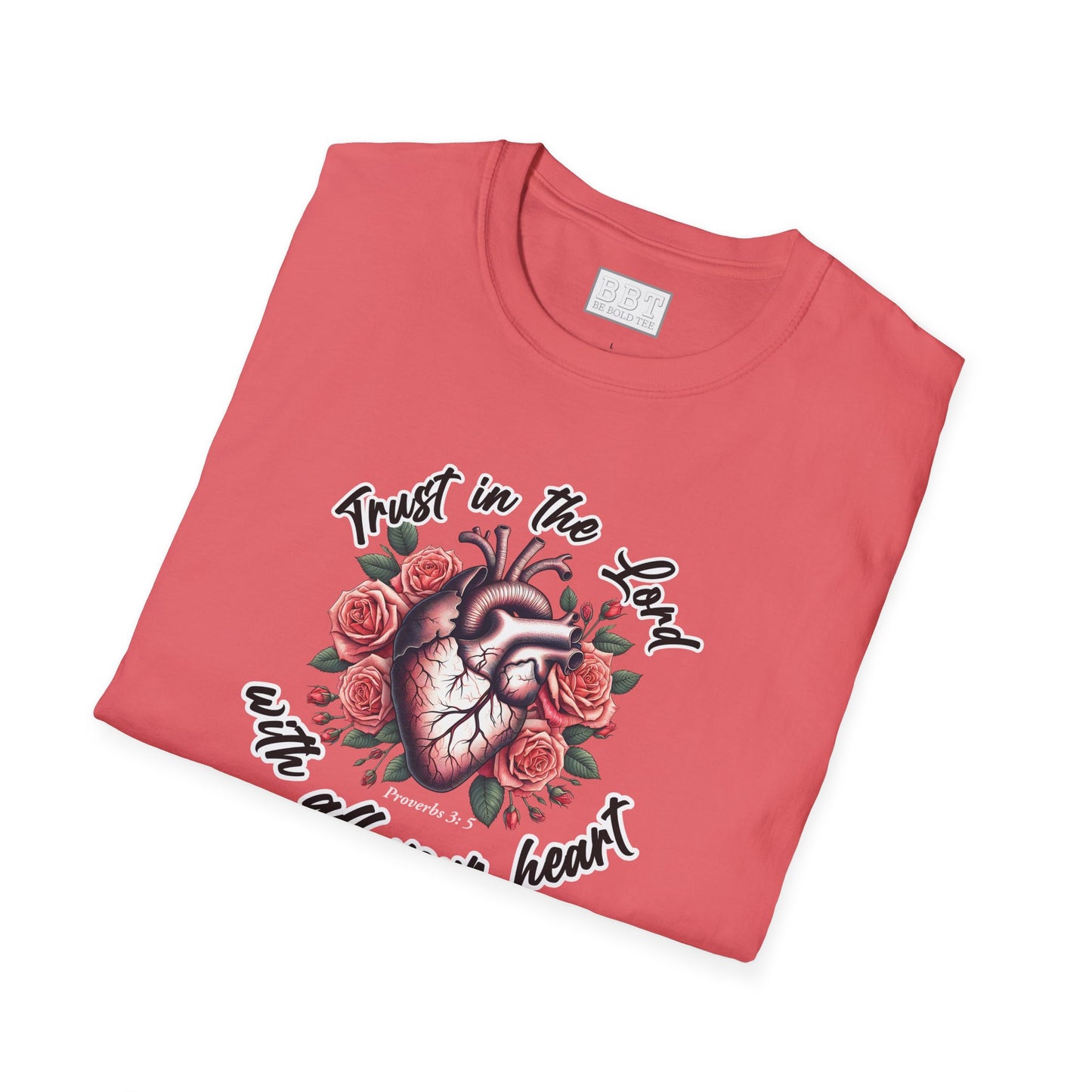 TRUST IN THE LORD WITH ALL YOUR HEART Tee-Shirt NEW!