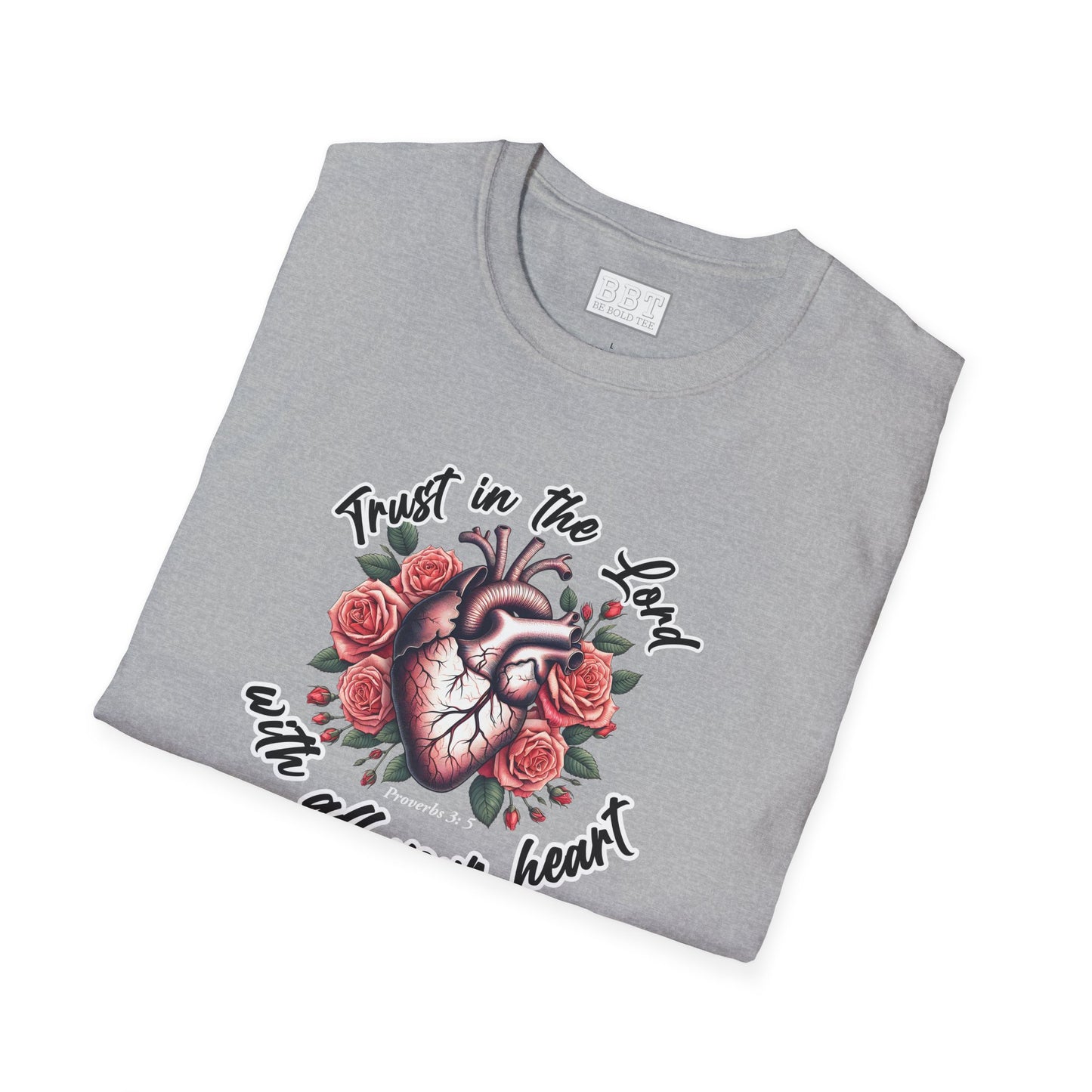 TRUST IN THE LORD WITH ALL YOUR HEART Tee-Shirt NEW!